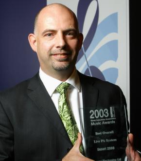Clive Roberts with the 2003 Award