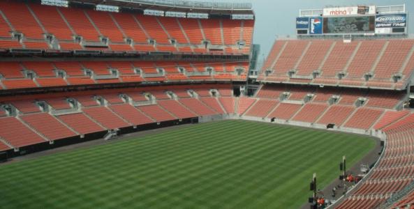 The Cleveland Stadium with new DAS sound system