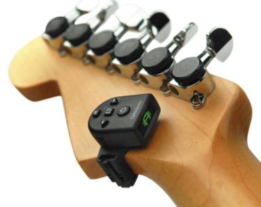 NS Micro Tuner on guitar