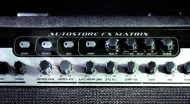 Hughes and Kettner DFX amp with four channels and autostore