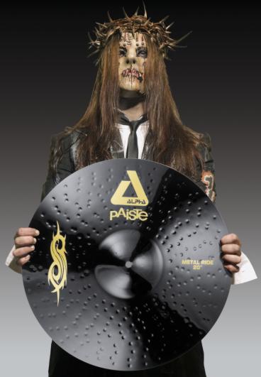 Joey Jordison with Black Alpha cymbal