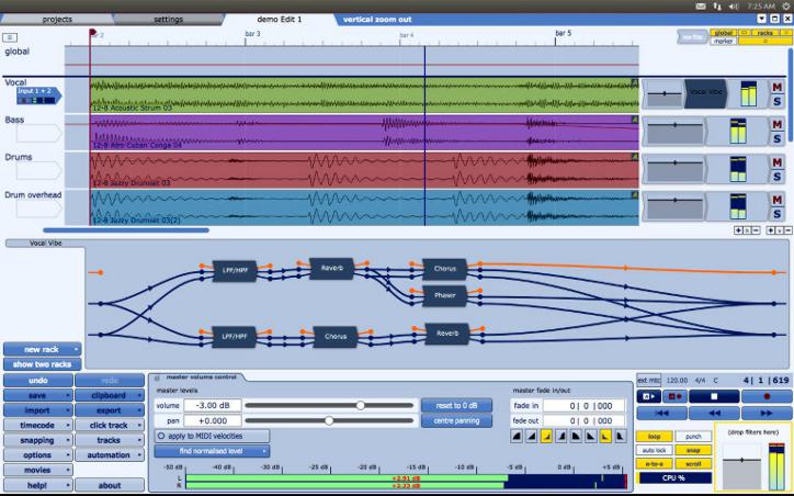 Tracktion for linux software