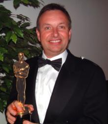 Chris Munro receives Oscar for best motion picture sound 