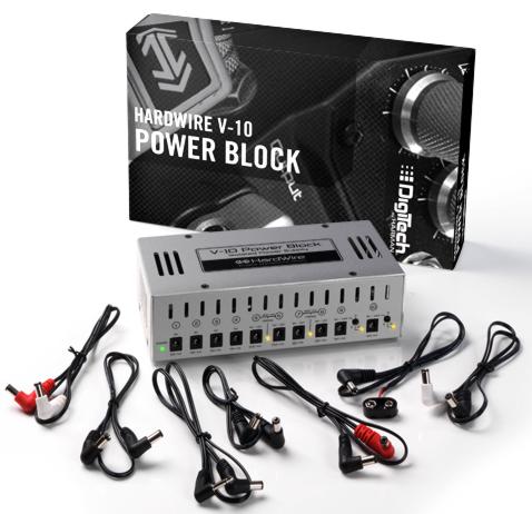 DigiTech ships its HardWire V-10 power block pedal power supply